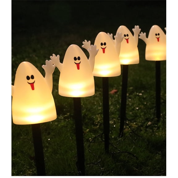 FFENYAN Ghost Floor Light Garden Lights Glowing Ghost party Decoration Venue Setting one Drag 5 for Yard Patio Walkway