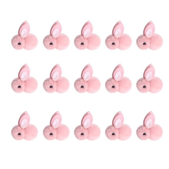 FFENYAN 15pcs Mini Plush Bunny Easter Bunny Rabbit Plush Stuffed Animals Plush Toys Soft Tiny Rabbit Doll Plush Hanging Pendant Ornament for DIY Easter Decorations Party Favors