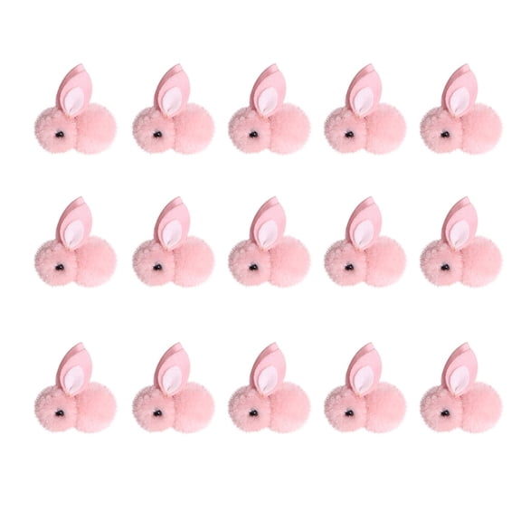 FFENYAN 15pcs Mini Plush Bunny Easter Bunny Rabbit Plush Stuffed Animals Plush Toys Soft Tiny Rabbit Doll Plush Hanging Pendant Ornament for DIY Easter Decorations Party Favors