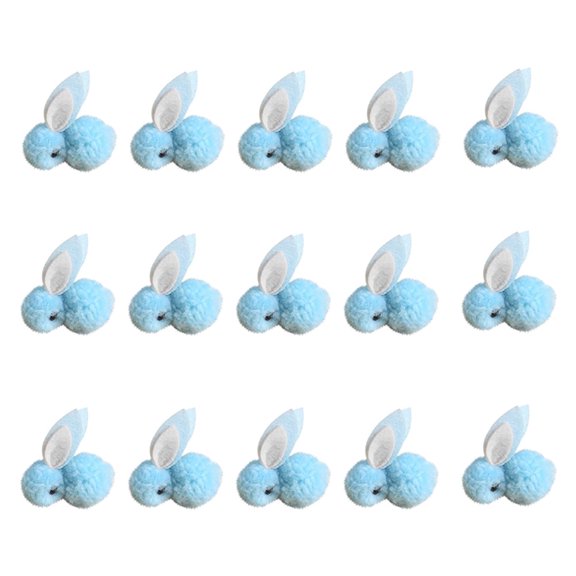 FFENYAN 15pcs Mini Plush Bunny Easter Bunny Rabbit Plush Stuffed Animals Plush Toys Soft Tiny Rabbit Doll Plush Hanging Pendant Ornament for DIY Easter Decorations Party Favors