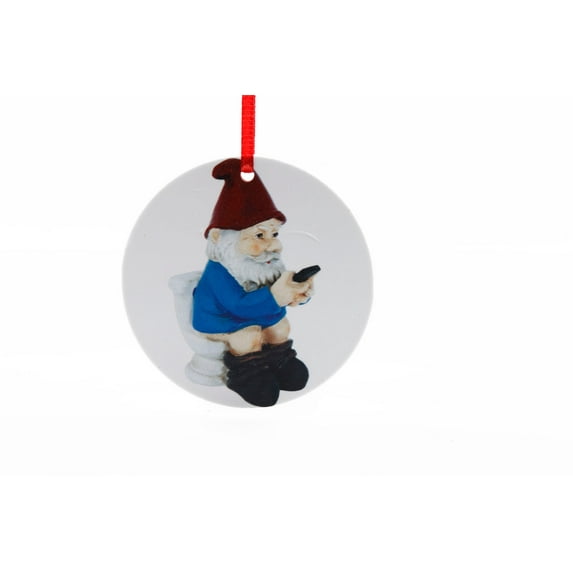 FFENYAN Gift Christmas Funny Santa Claus Pattern Pendant Christmas Tree Decorations