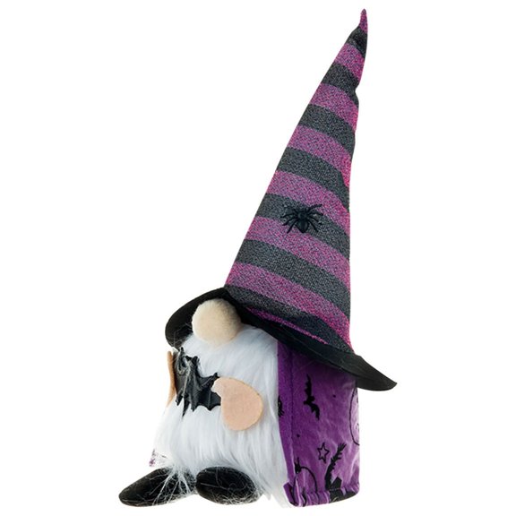 FFENYAN Gift Halloween Glowing Gnome Ornament Doll Short Legs Faceless Big Doll Rudolph Valentine's Day Decorations Home Living Room Window Props Purple