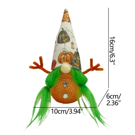 FFENYAN Gift Halloween Gnomes Plush Decor Rudolph Faceless Doll Goblin Plush Toy Home Decoration White