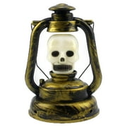 FFENYAN Gift Halloween Portable Kerosene Lamp Witch Skull Lantern With Voice MultiColor