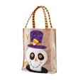 thumbnail image 1 of FFENYAN Gift Halloween decorations cartoon linen tote bag ghost festival party kinder, 1 of 3