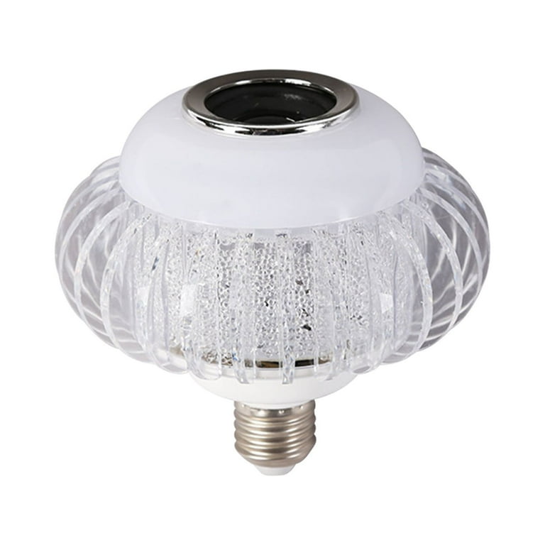 FFENYAN Gift LED Light Bulb With Integrated Bluetooth Speaker E27 RGB Changing Lamp Wireless Stereo Audio 24 Keys Remote Control RGB Color Changing