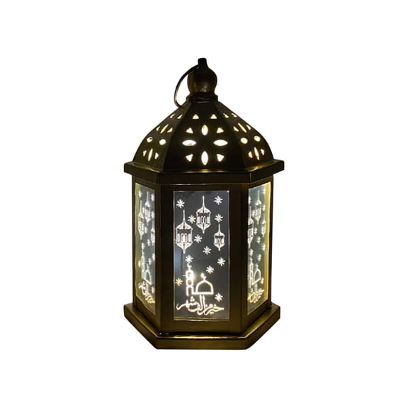 FFENYAN Gift Mini Lantern With LED Ramadan Lantern Decoration Mini Lantern Decor With Candles Hanging Lanterns For Ramadan Decor Christmas Wedding Table Centerpiece Decor
