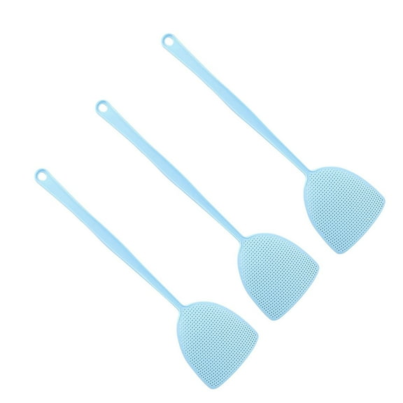 FFENYAN Gift Plastic Fly Swatter With Extended Handle Net Surface Household Fly Swatter