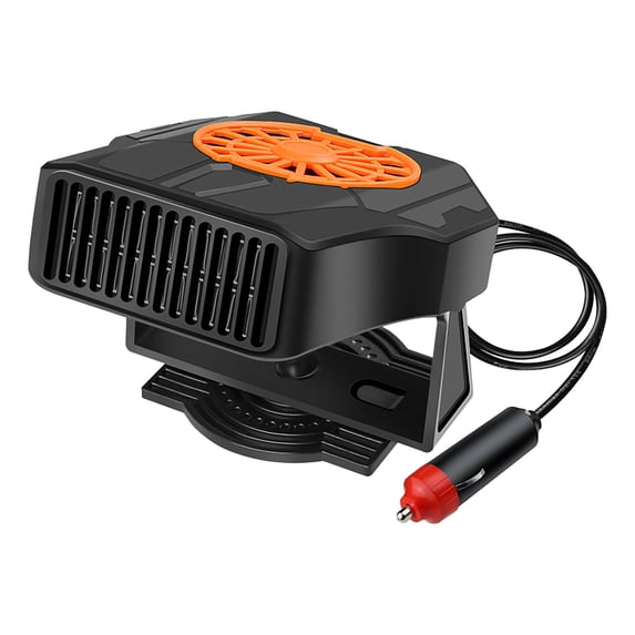 FFENYAN Gift Universal Mini Car Heater, Windshield Defogger Defroster, New Convenient 12V or 24V Car Heater Defroster Auto Heating Fan, Portable Car Fan Heater Defroster