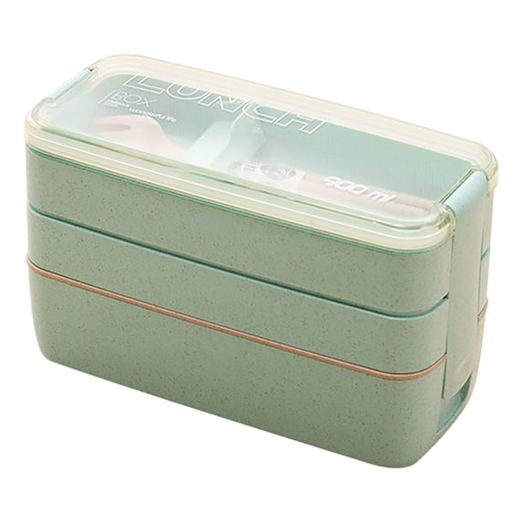 FFENYAN Plastic Bento Box Multi Layered Lunch Box With Forks Spoons Tableware Lunch Box For Office Workers Portable Picnic Box
