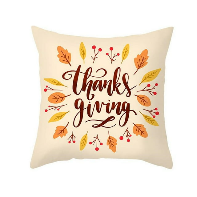 FFENYAN Sales Thanksgiving Sunflower Pillowcase Sofa Cushion Pillowcase
