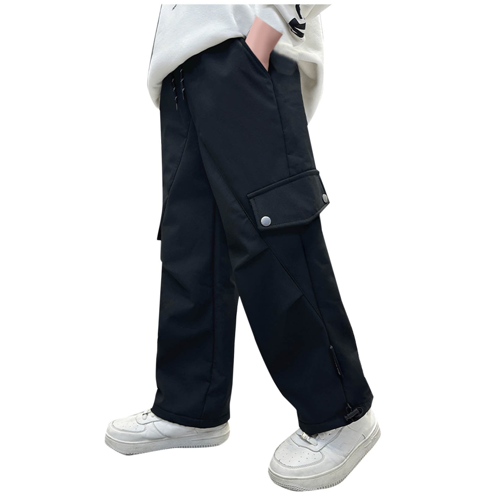 Overkids Black Cargo Pants with Side Pockets main image 0