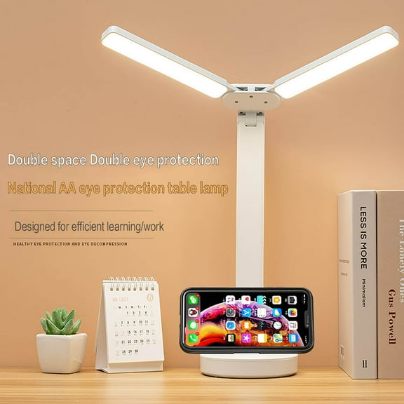 FFENYAN Study Lamps for Desk Office Light LED Bright Table Lamp Long Battery Life Children Eye Protection Desk Lamp Stepless Dimming ray Filter Bedroom Night Lamp