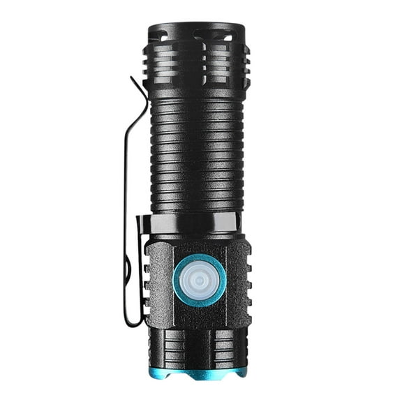 FFENYAN Warm Small Night Light Mini Flashlight 1000 Lumens Rechargeable Compact LED Flashlight With Clip Lightweight Pocket Sized EDCFlashlight For Camping Hiking Torch For Outdoor