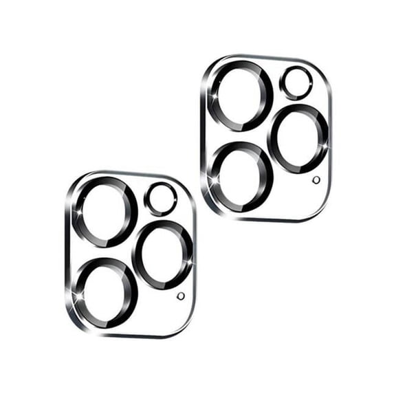 FFF-Lens-12Pro-2Pc-GPCT3916 Ultra HD 9H Hardness Tempered Glass Camera Lens Protectors Fit for iPhone 14-14Plus-14Pro-14Pro Max-13-13Pro-13Max-12-12, Black - Pack of 2 - Unisex