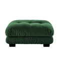 thumbnail image 1 of FFH Ottoman for Sectional Sofa, Cloud Footrest for Couch, Chenille Dark Green, 1 of 5
