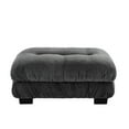 thumbnail image 1 of FFH Ottoman for Sectional Sofa, Chenille Cloud Ottoman for Couch, Gray, 1 of 4