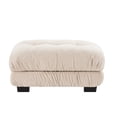 thumbnail image 1 of FFH Ottoman for Sectional Sofa, Cloud Footrest for Couch, Chenille Light Coffee, 1 of 5
