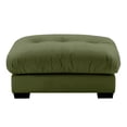 thumbnail image 1 of FFH Ottoman for Sectional Sofa, Cloud Footrest for Couch, Velvet Olive Green, 1 of 5