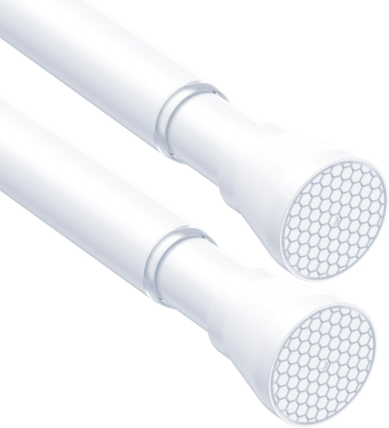 FFHAAD-2PCS White Tension Rods for Windows 28 to 48 Inch,No Slip ...