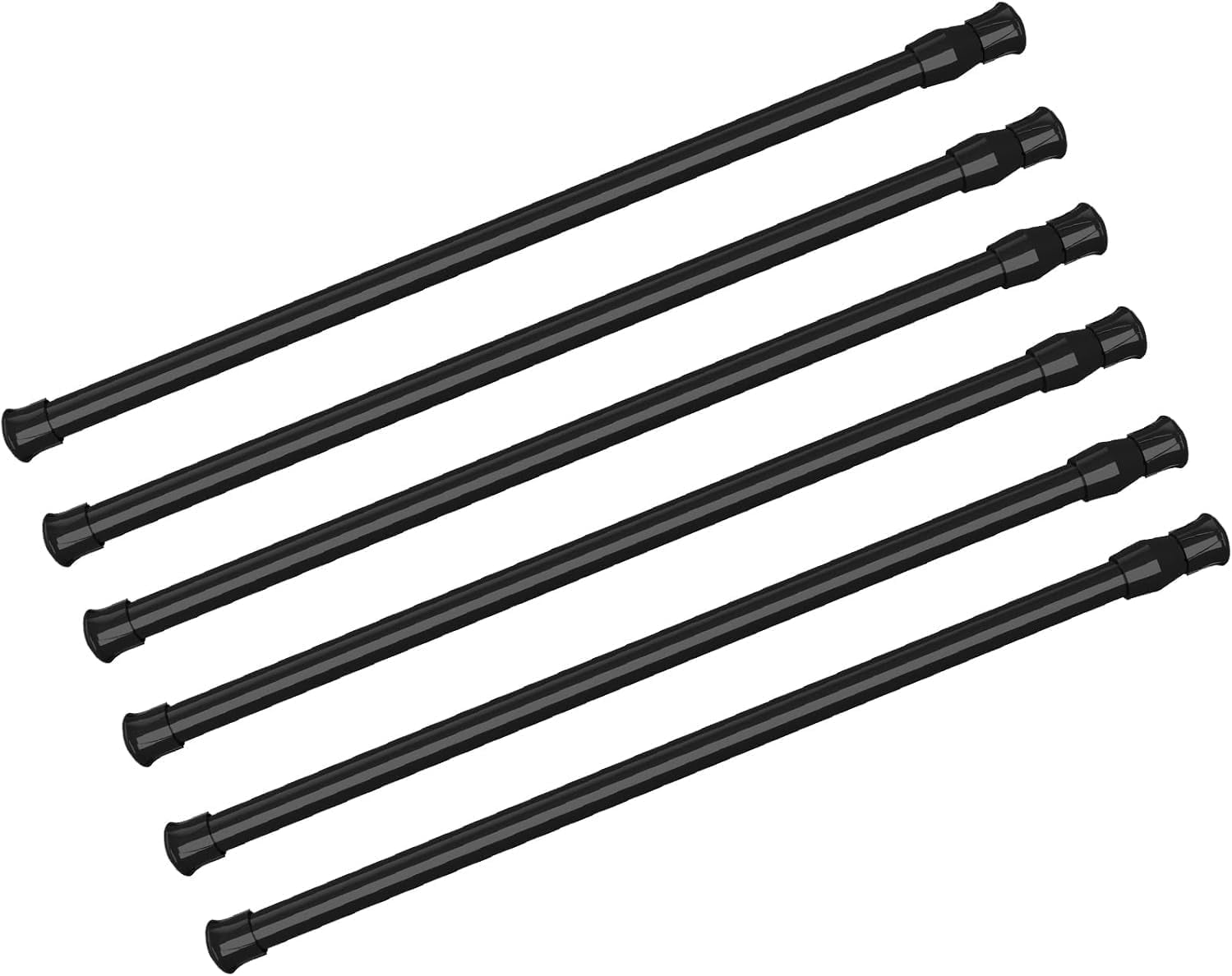 FFHAAD-6Pcs Tension Rod Tier Window Short Curtain Rod,12 to 20inch ...