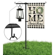FFILY Garden Flag Holder Shepherds Hook with Rust Resistant