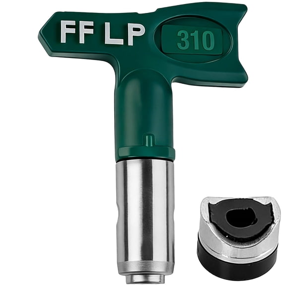 FFLPz 310 Fine Finish Low Pressure Airless Spray Tip, Reduce Overspray, Reversible Airless Paint Sprayer Tip compatible with Wagner, Metal for Durability