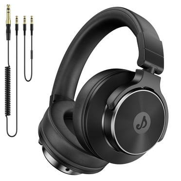 FFN DJ Headphones over Ear Wired Headphones Monitor & Mixing, Studio Headphones with 50mm Neodymium Drivers and 1/4 to 3.5mm Jack for Amp Computer Recording Podcast Keyboard Guitar Laptop,Black