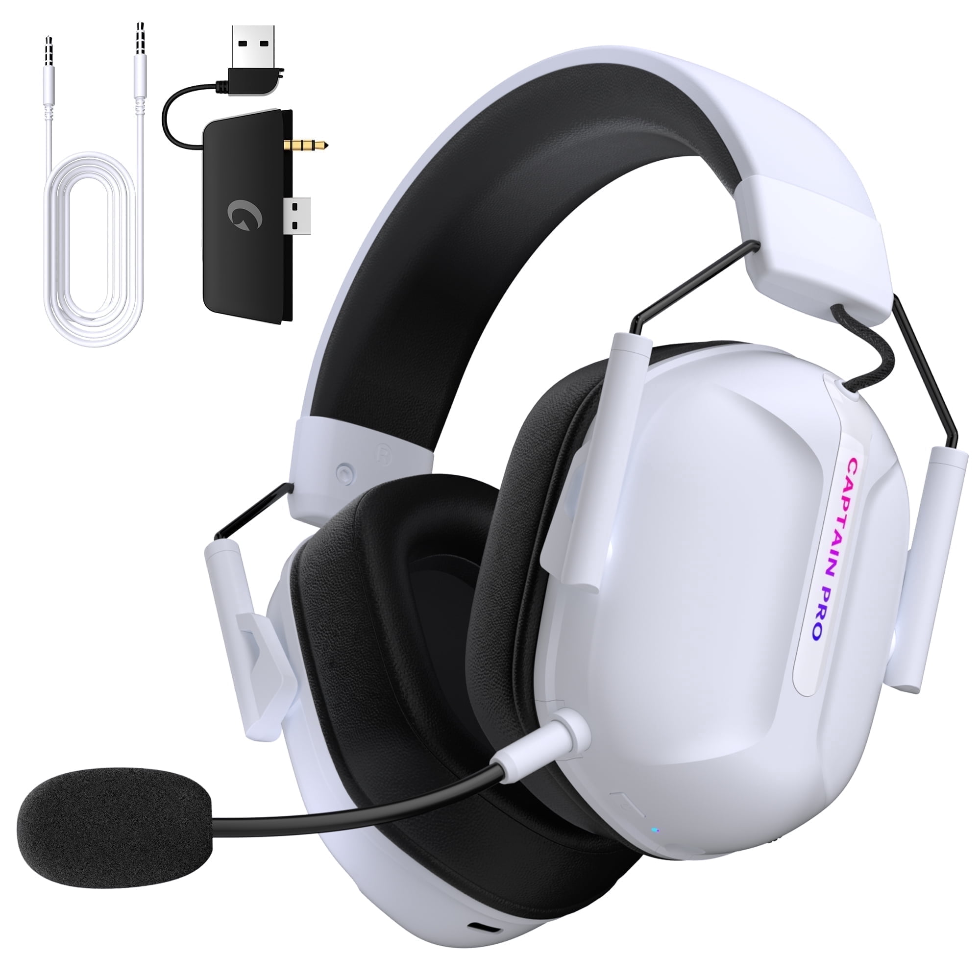 Ffn FFN Wireless Gaming Headsets for PS5 PC Switch PC with Bluetooth 5.2, 2 ...