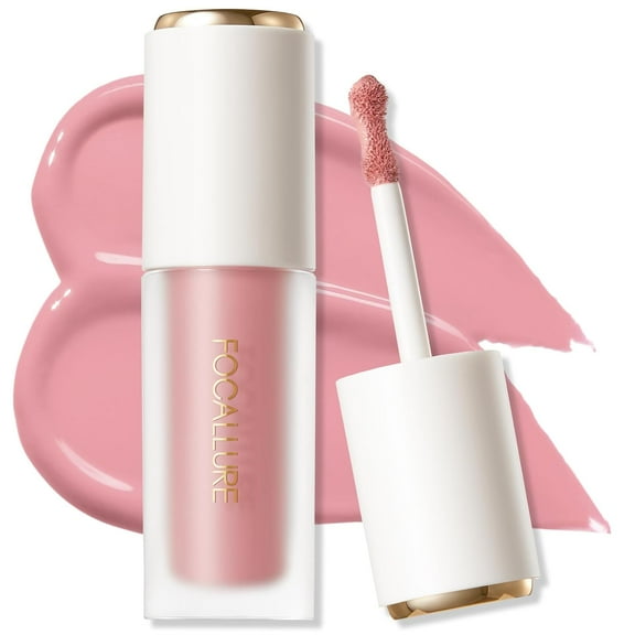FFOCALLURE Silky Cream Liquid BlushLong Lasting and Lightweight Cheek Blush Face Makeup,BABY DOLL
