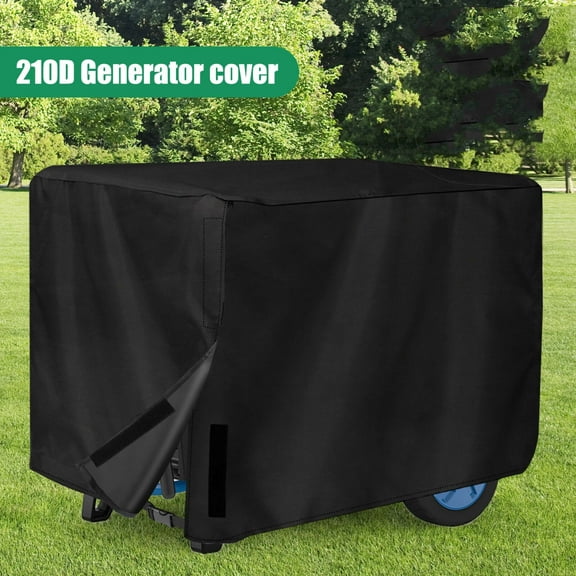 FFORCE 210D Waterproof Heavy Duty Universal Generator Cover 38x28x30" for 5500-15000W | Durable Outdoor Power Equipment Protector with Reinforced Stitching & UV Resistance