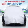 thumbnail image 1 of FFORCE 420DCar Thick Windshield Cover Protector Winter Snow Ice Rain Frost Guard Sun Shade Auto Front Window Shield Weatherproof Anti-Freeze, 1 of 9