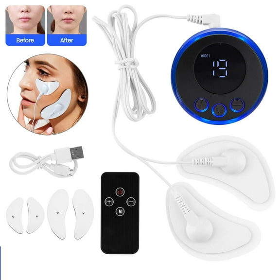 FFORCE Facial Body EMS Muscle Stimulator Electrode Face Beauty Cheek Slimming Massager Portable Device for Wrinkle Reduction