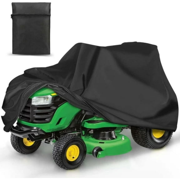 FFORCE Heavy Duty Riding Lawn Tractor Mower Cover Waterproof UV All Weather Protection for Wide Zero Turn Riding Mowers Outdoor Storage