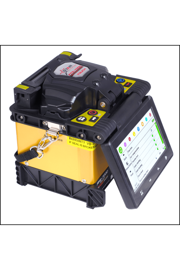 FFS-7000 Optical Fiber Fusion Splicer With LCD Bright Touch Screen, PAS Core Fiber Alignment, Lithium-Li-Ion Battery
