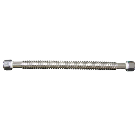 FFSS24-R 3/4-Inch FIP SteelCorrugated Flex Water Heater Connector, 24-Inch By Watts Ship from US