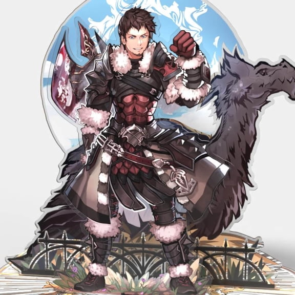 FFXIV Ardbert Acrylic Standee - large multi layered display piece (1 standee_15cm)