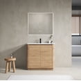 thumbnail image 1 of FFZ 36'' Freestanding Bathroom Vanity with White Ceramic Sink & 2-Soft-Close Door, KD-Packing, Plywood, 1 of 6