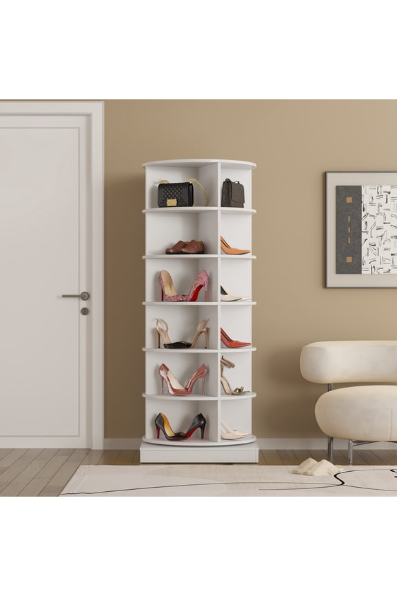 360 Rotating 6 Layers Shoe Cabinet