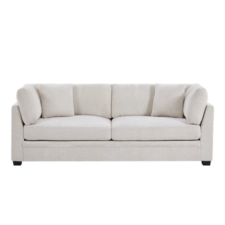 FFZ 83.5 inch Modern Flared Arm Sofa, Beige