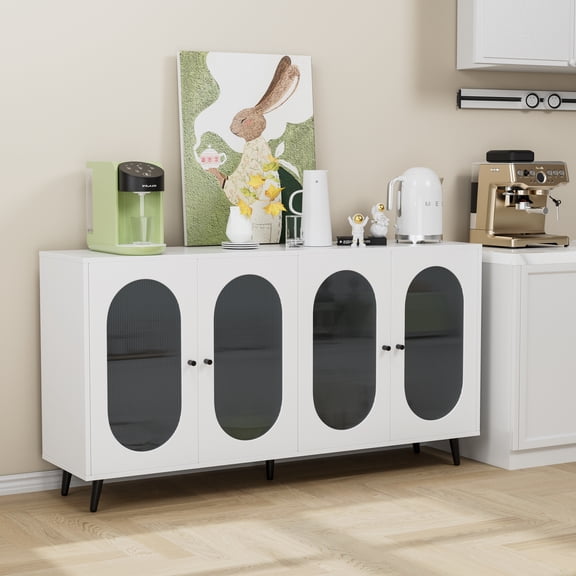 FFZ Buffet Cabinet With Storage, White