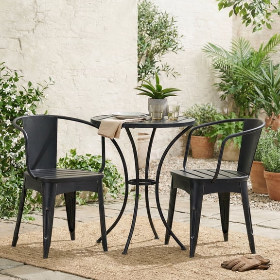 FFZ Colmar 3 Pc Kd Metal Bistro Set