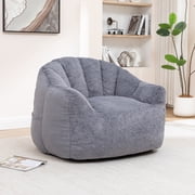 FFZ Comfy Bean Bag Sofa Chair With Armrests High Density Foam Lazy Couch