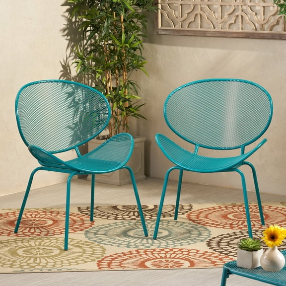 FFZ Elba Shell Chair with Tapered Legs and Playful Retro Look, Teal