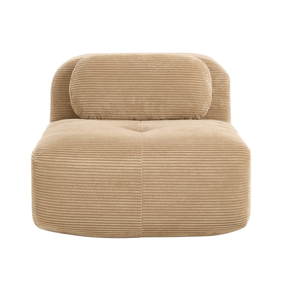 FFZ Hamlet Lsf Rsf Corner Sofa Pillows Corduroy Camel For Living Room Bedroom Apartment