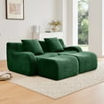 FFZ Soft Teddy Fabric Boneless Anti-Slip Assembly Chaise Lounge Curved ...