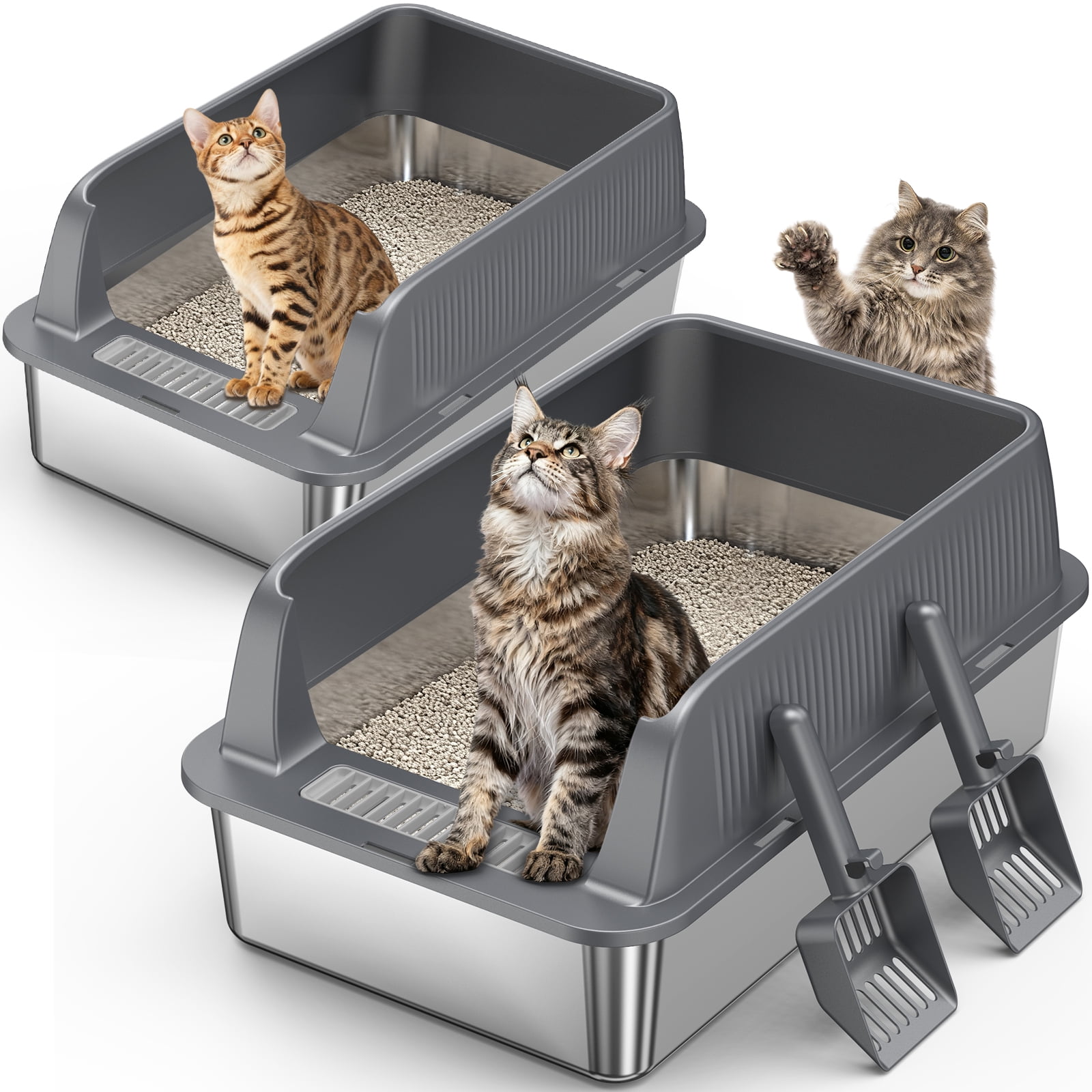FFZ Stainless Steel Cat Litter Box