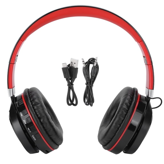 FG70 Wireless Bluetooth Headset Heavy Bass Stereo Folding Plug Card Sports Earphone Red