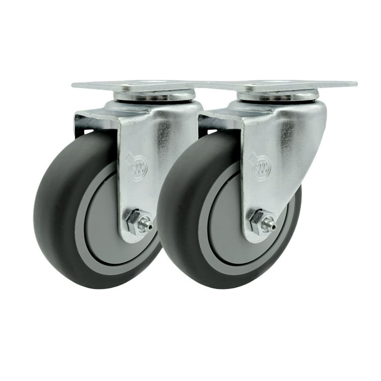 5 Rubbermaid Cart Casters - Non-Marking Wheel 4400 Series 4500 Series Set  of 4