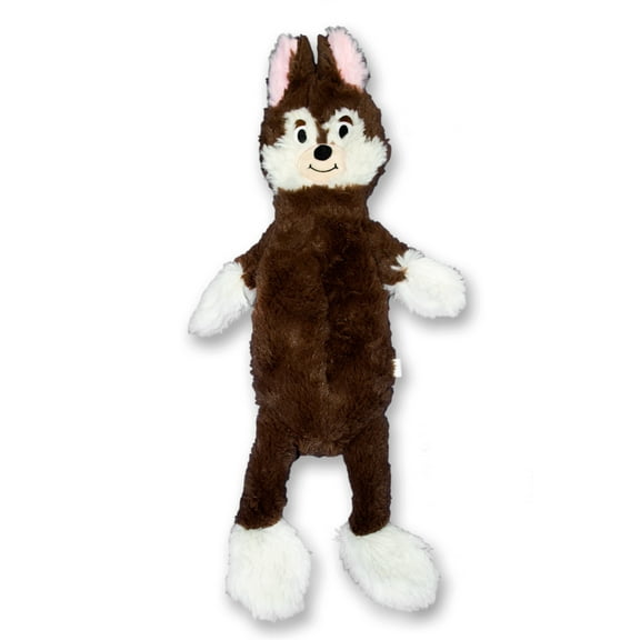 FGA MARKETPLACE Fox Flat NO Stuffing NO Squeak Plush Dog Toy, 21 inch